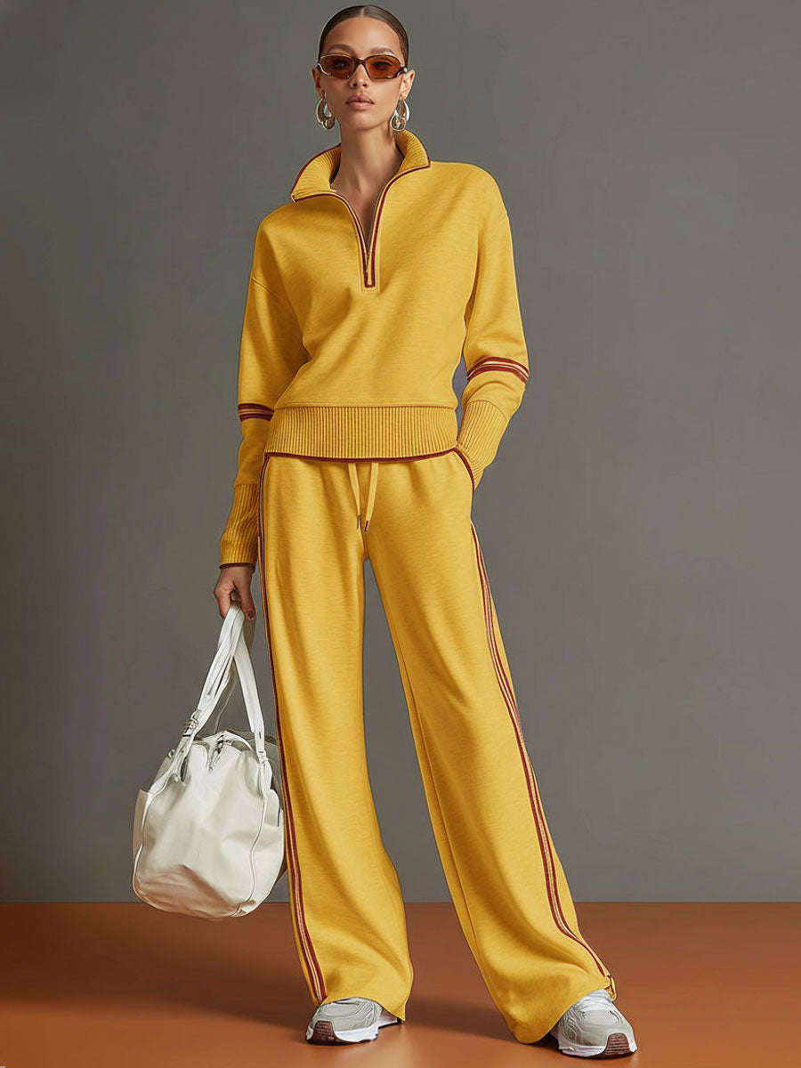 Marietta | Blouse en broek met brede pijpen