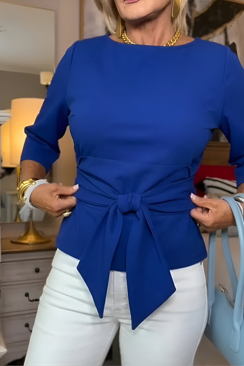 Daria | Stijlvolle Strik Taille Top