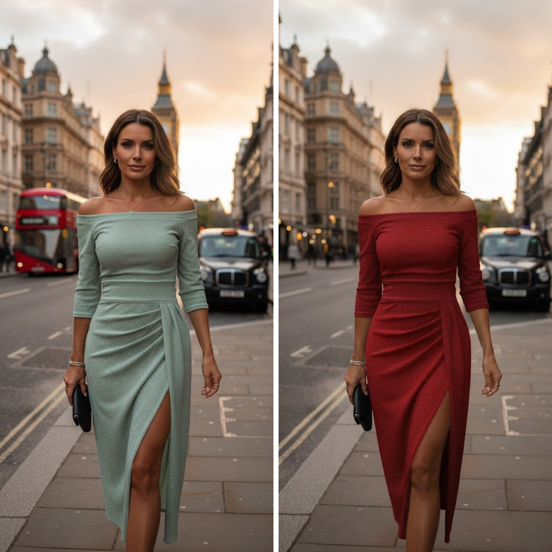 Elarienne | Chique vloeiende halter maxi-jurk 1