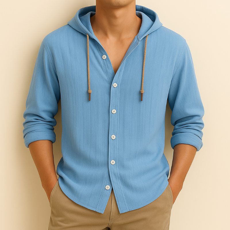 Noam | Linnen Hoodie Shirt