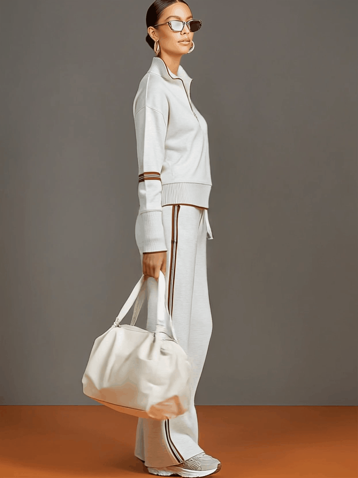 Marietta | Blouse en broek met brede pijpen