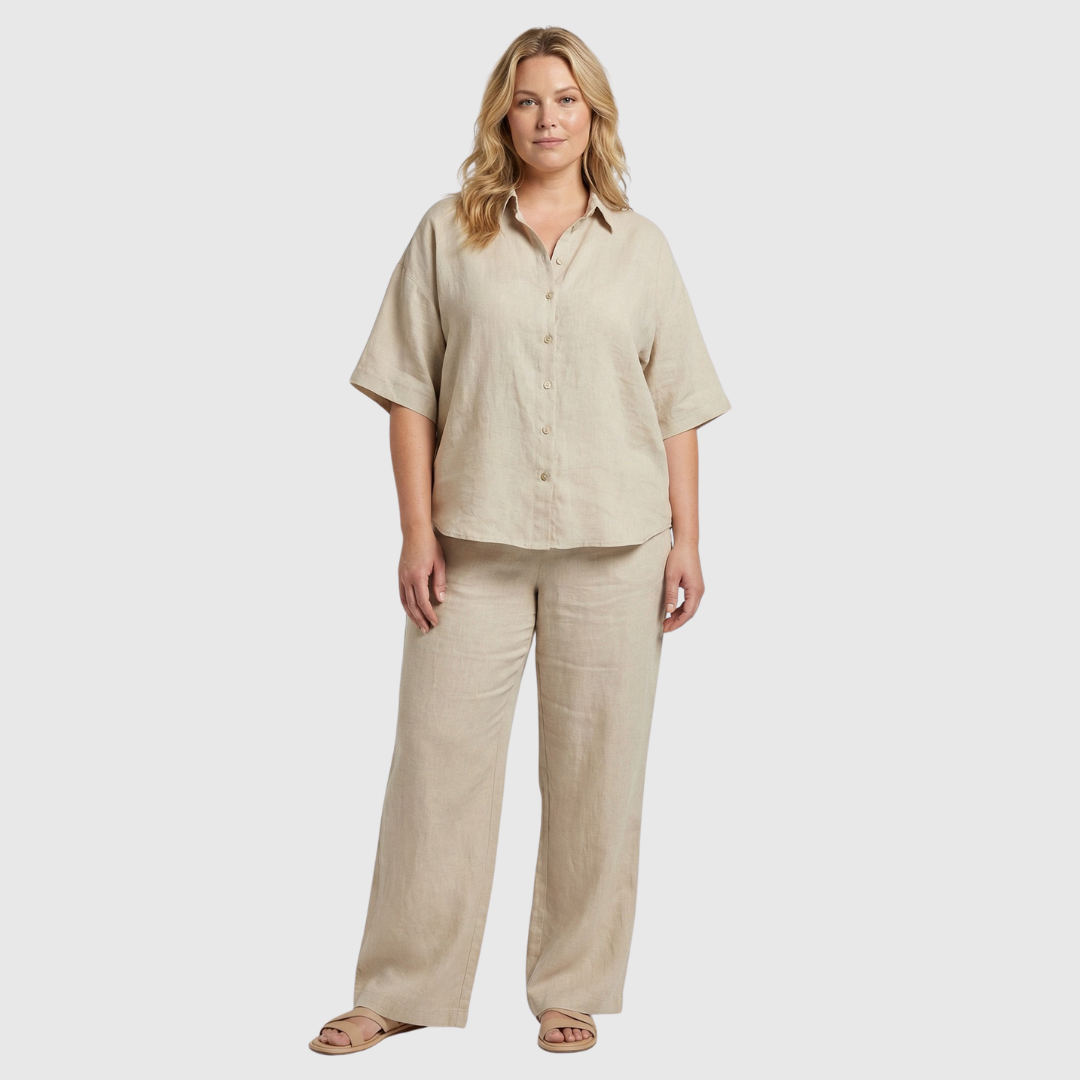 Mariël | Elegante 2-delige Katoen-linnen set