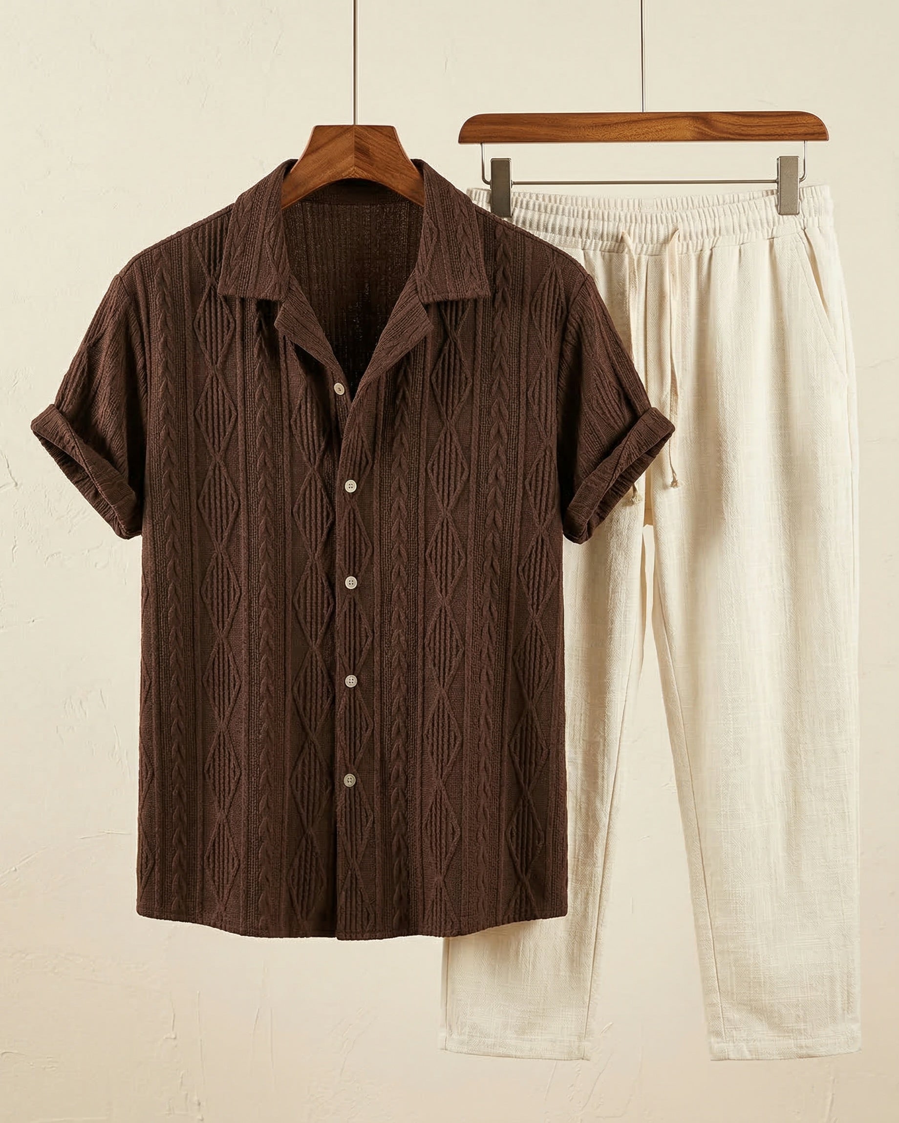 Renato | Overhemdenset met textuur