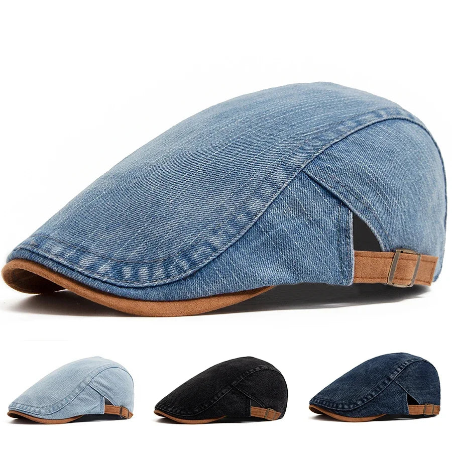 Thijs | Premium Denim Flat Cap
