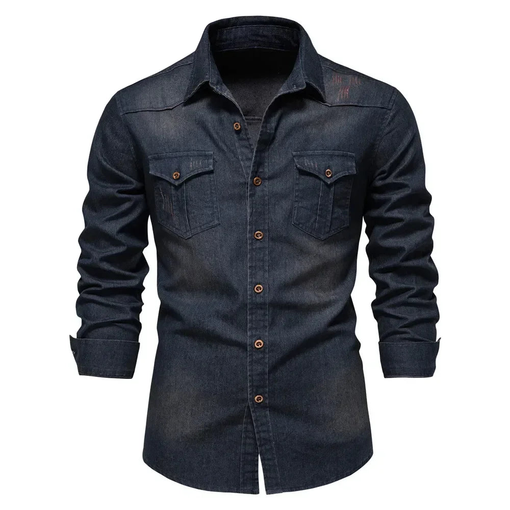 Gavin | Robuust Denim Shirt