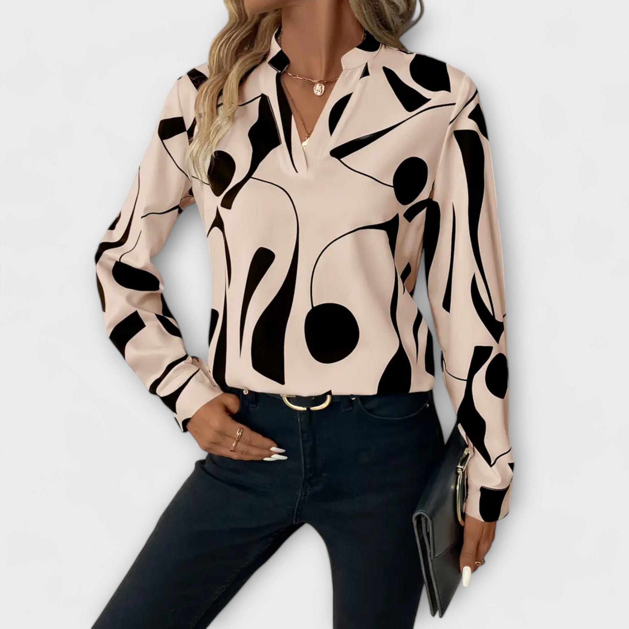 Zaylith | Elegante blouse met V-hals 0