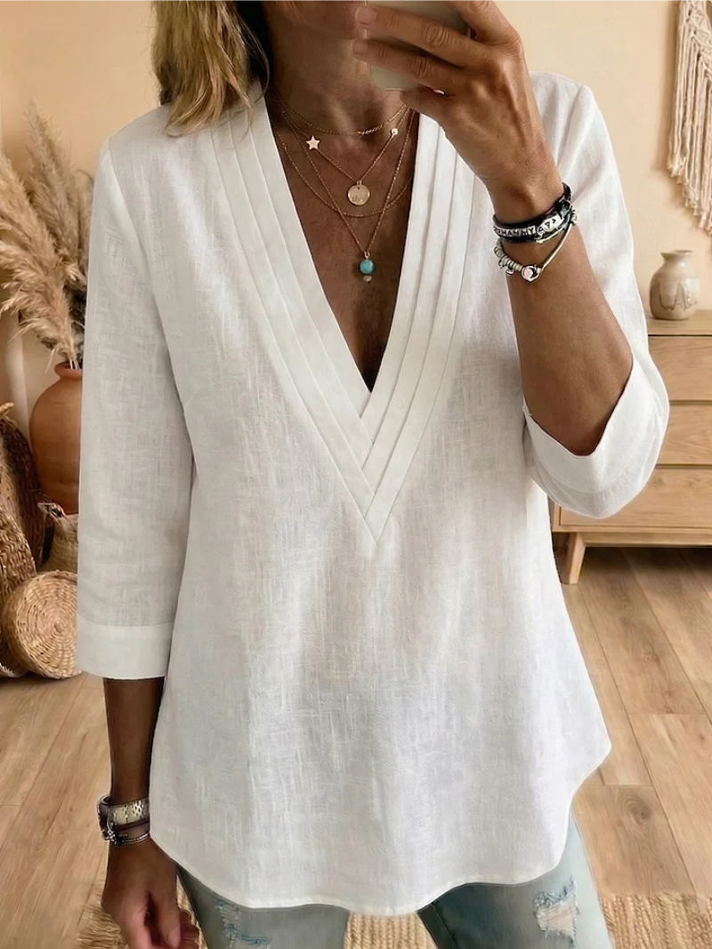 Lina | Top met V-hals