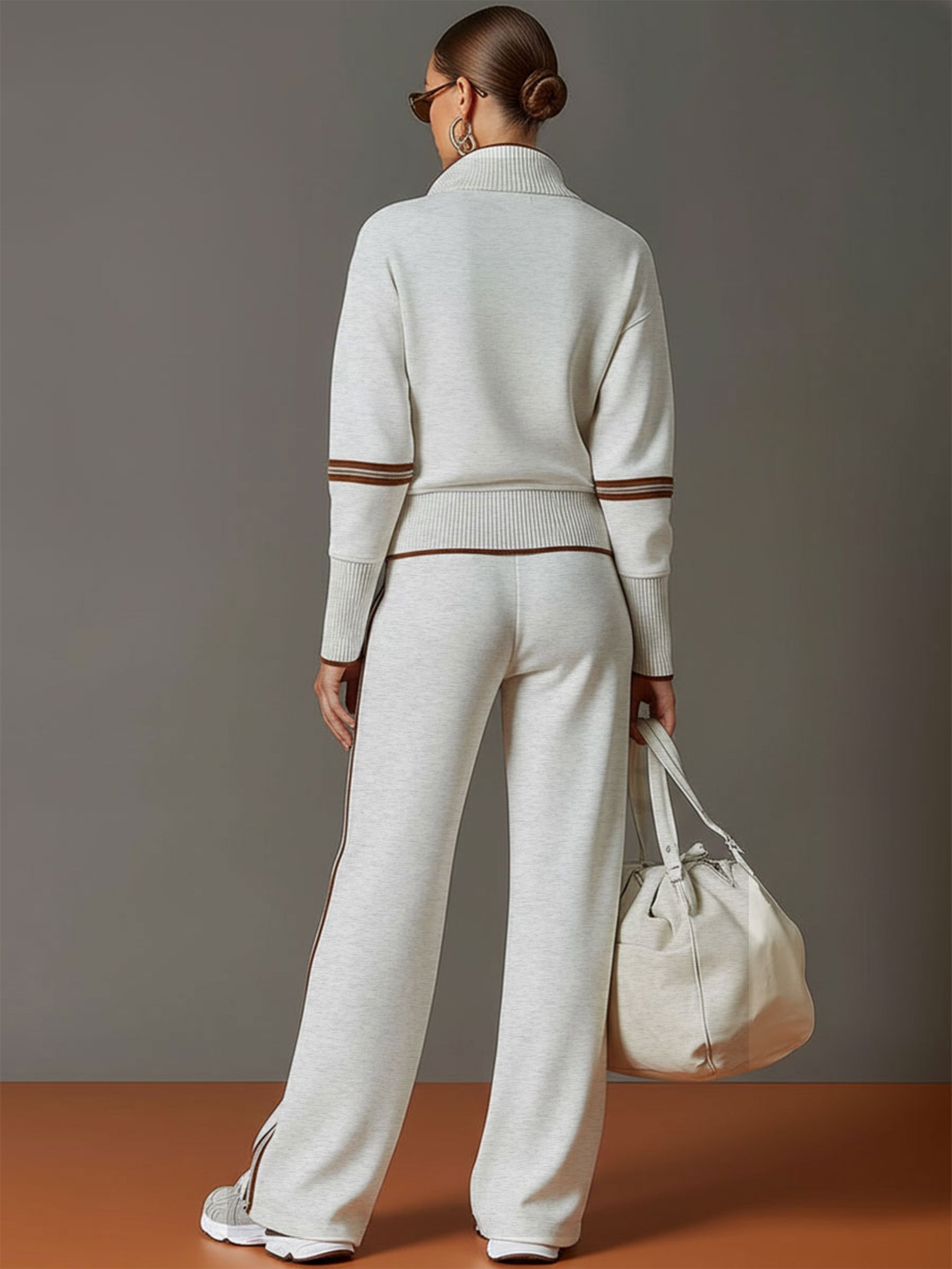 Marietta | Blouse en broek met brede pijpen