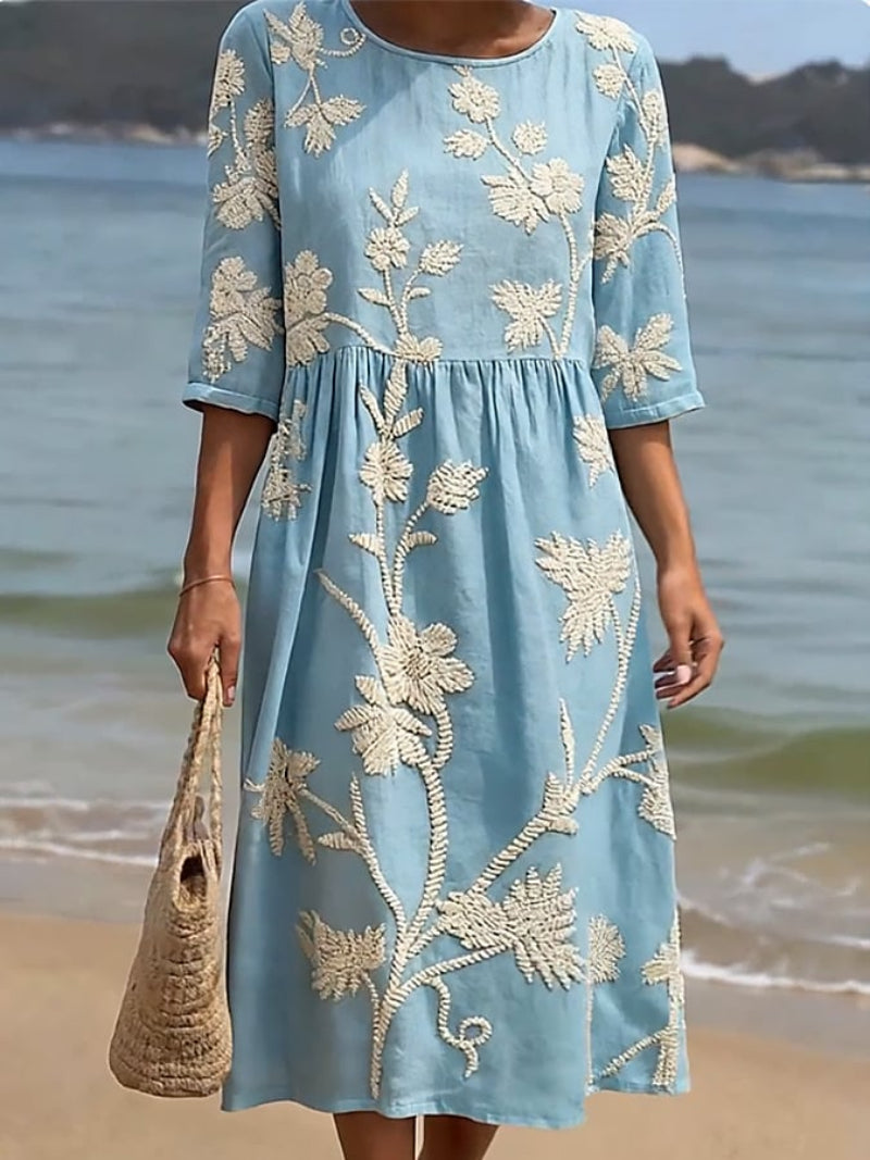 Raquel | Geborduurde Vintage Jurk