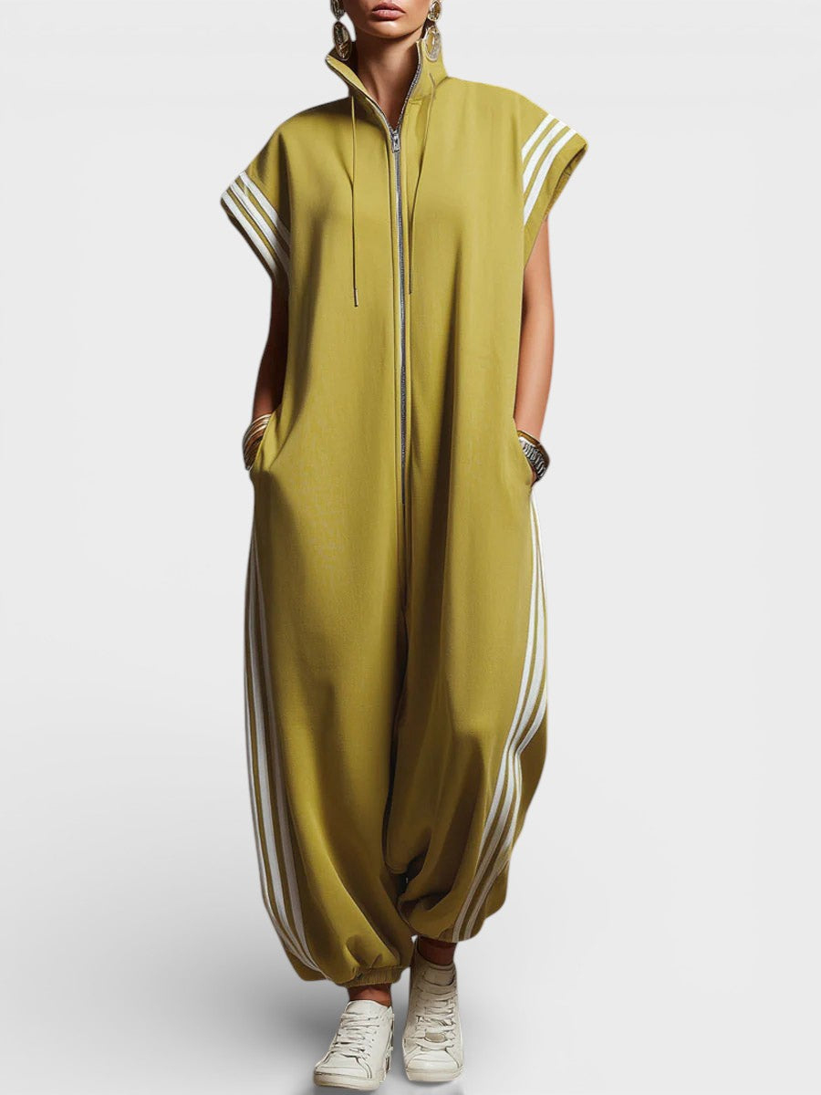 Valentina | Jumpsuit met ritssluiting in de hals