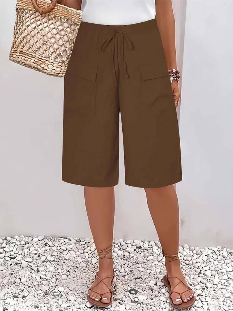 Clota | Korte broek met elastische tailleband